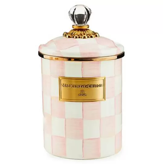 Online MacKenzie-Childs Rosy Check Medium Canister