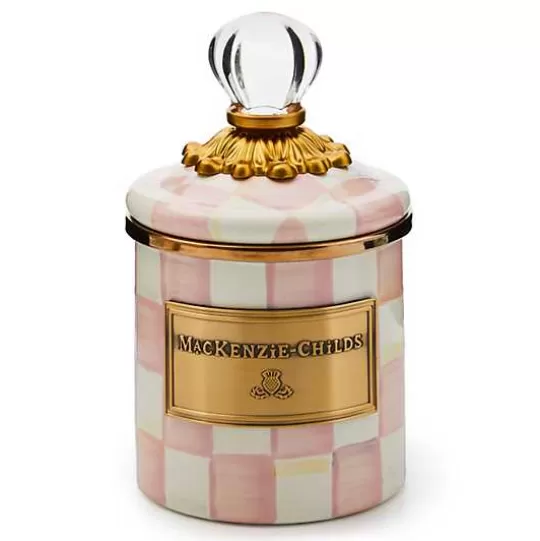 Flash Sale MacKenzie-Childs Rosy Check Mini Canister