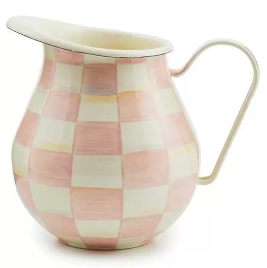 Store MacKenzie-Childs Rosy Check Pitcher