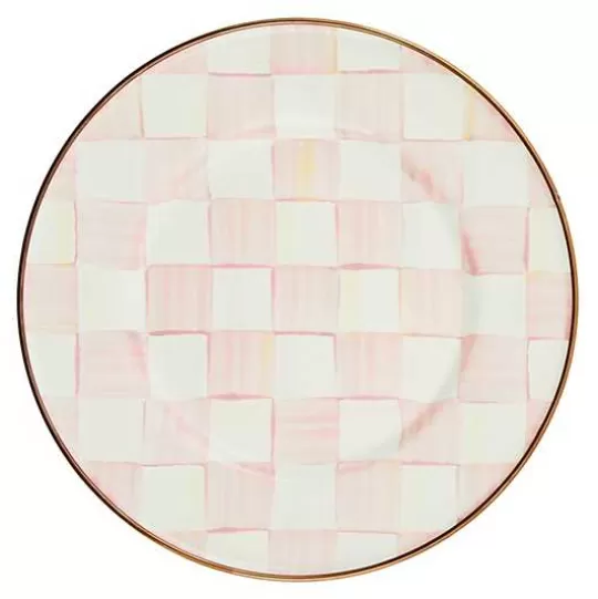 Best Sale MacKenzie-Childs Rosy Check Salad/Dessert Plate