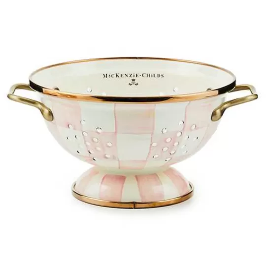 Best MacKenzie-Childs Rosy Check Small Colander