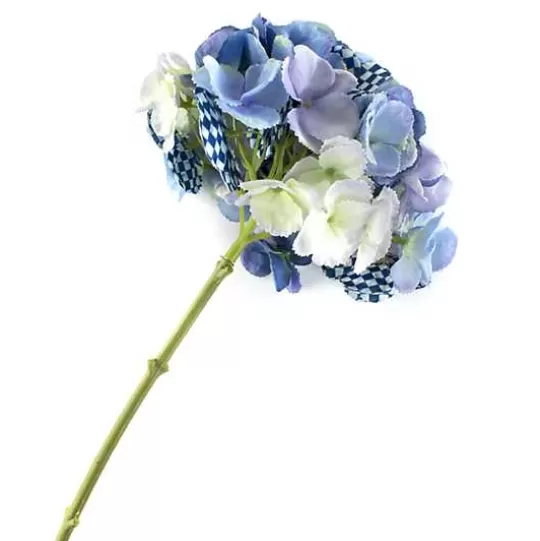 New MacKenzie-Childs Royal Check Blue Hydrangea