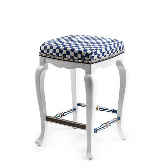 Cheap MacKenzie-Childs Royal Check Counter Stool