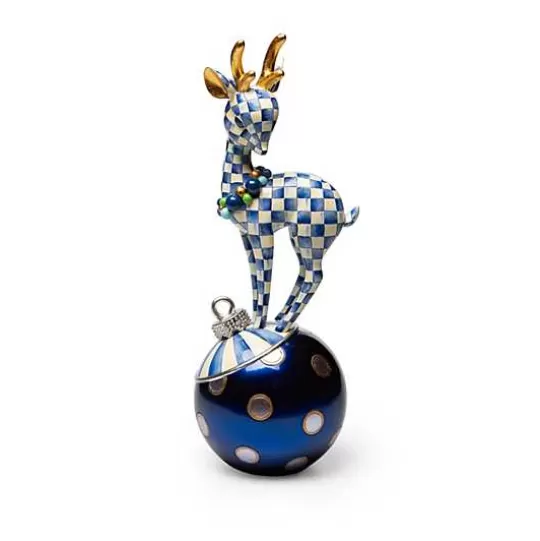 Online MacKenzie-Childs Royal Check Deary Deer on Ornament