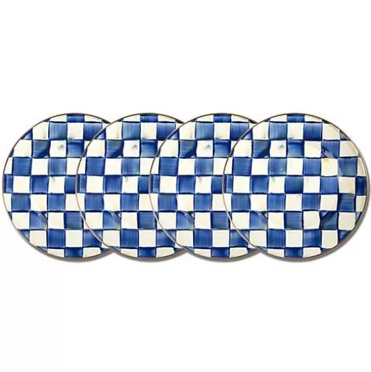 Cheap MacKenzie-Childs Royal Check Dinner Plates, Set of 4