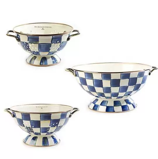 Store MacKenzie-Childs Royal Check Everything Bowl  Colanders Set