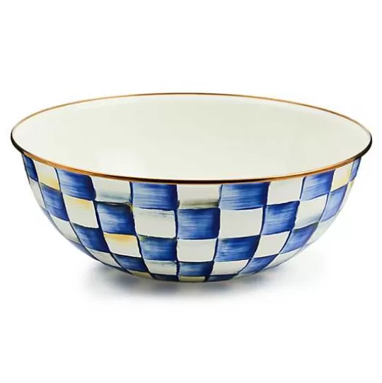 Best MacKenzie-Childs Royal Check Extra Large Everyday Bowl