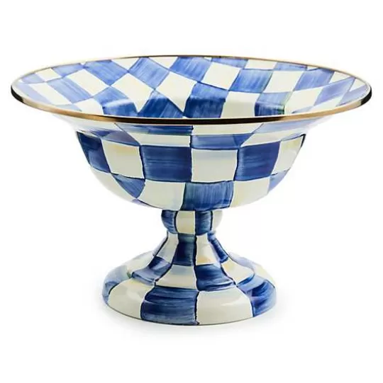 Shop MacKenzie-Childs Royal Check Large Compote