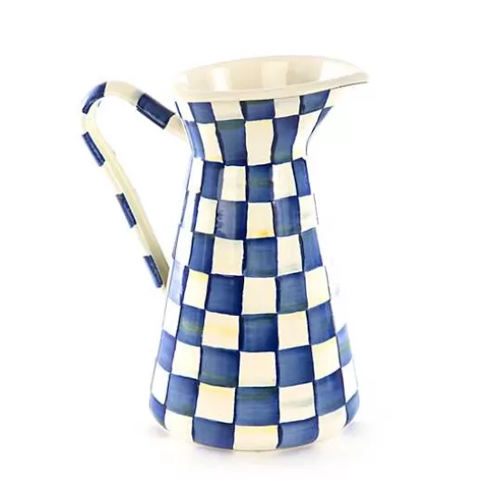 Best Sale MacKenzie-Childs Royal Check Large Practical Pitcher