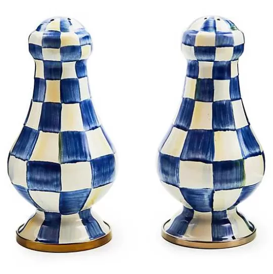 Best MacKenzie-Childs Royal Check Large Salt  Pepper Shakers