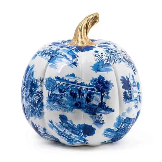 Shop MacKenzie-Childs Royal Toile Large Pumpkin