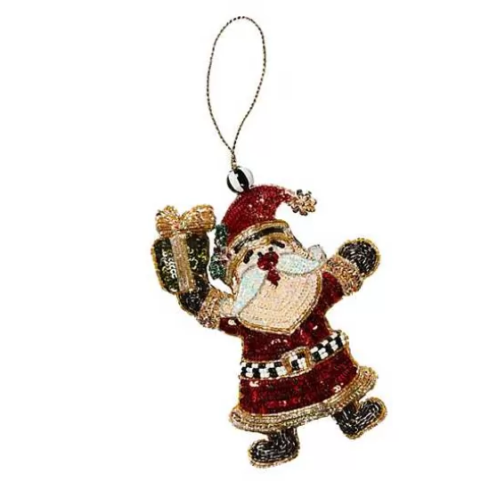 Flash Sale MacKenzie-Childs Santa Beaded Ornament