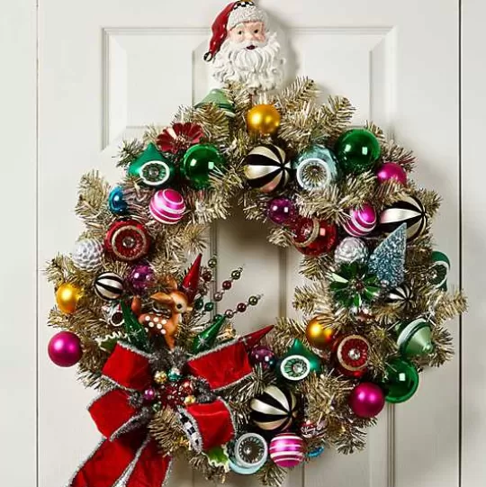 Online MacKenzie-Childs Santa Wreath Hanger