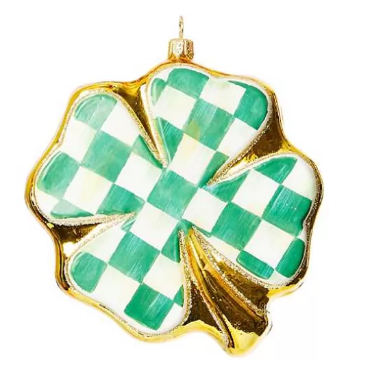 Shop MacKenzie-Childs Shamrock Glass Ornament