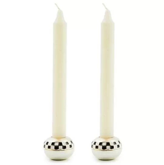 Best Sale MacKenzie-Childs Small Sphere Check Candle Holders, Set of 2