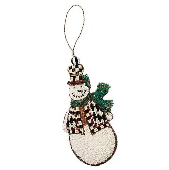 Sale MacKenzie-Childs Snowman Beaded Ornament