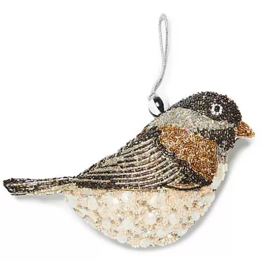 Online MacKenzie-Childs Sparrow Bird Beaded Ornament