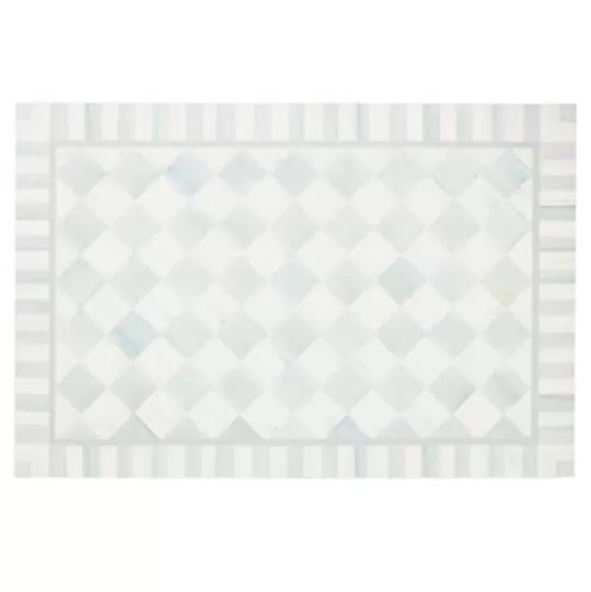 Sale MacKenzie-Childs Sterling Check 2' x 3' Floor Mat