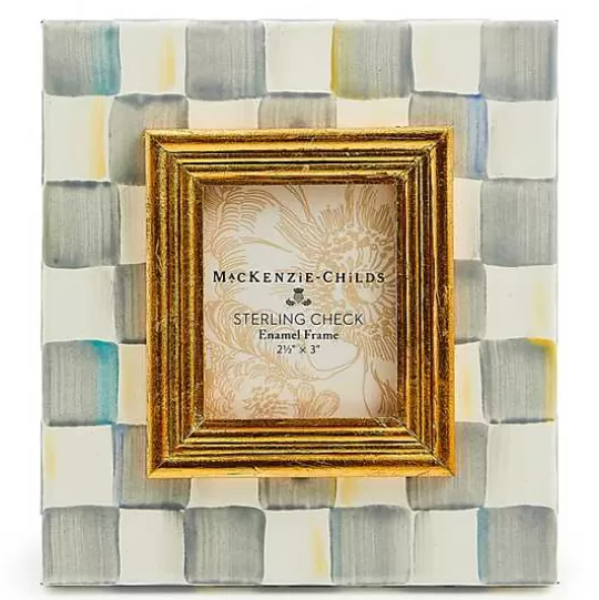 Hot MacKenzie-Childs Sterling Check 2.5 x 3 Frame