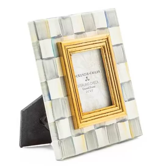 Hot MacKenzie-Childs Sterling Check 2.5 x 3 Frame