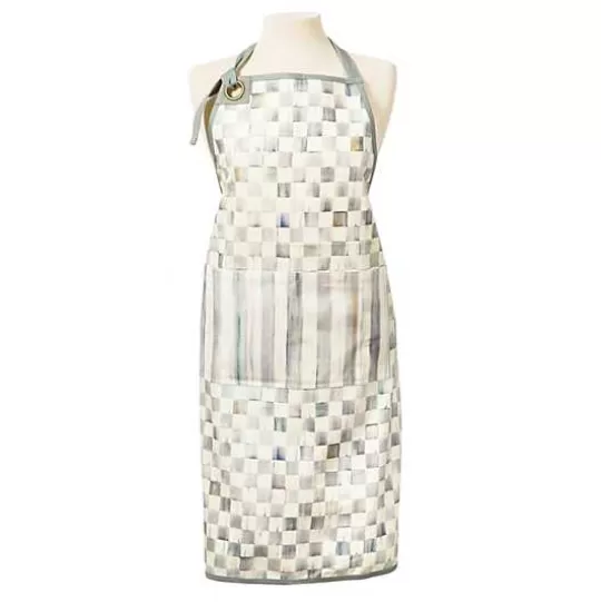 Discount MacKenzie-Childs Sterling Check Bistro Apron