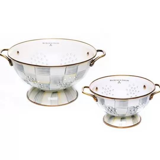 Cheap MacKenzie-Childs Sterling Check Colanders, Set of 2