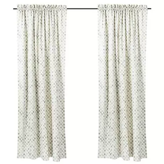 Shop MacKenzie-Childs Sterling Check Curtain Panel