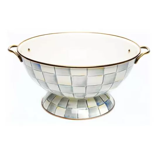 Best Sale MacKenzie-Childs Sterling Check Everything Bowl