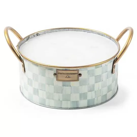 Store MacKenzie-Childs Sterling Check Large Citronella Candle