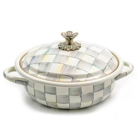 Clearance MacKenzie-Childs Sterling Check Medium Casserbole