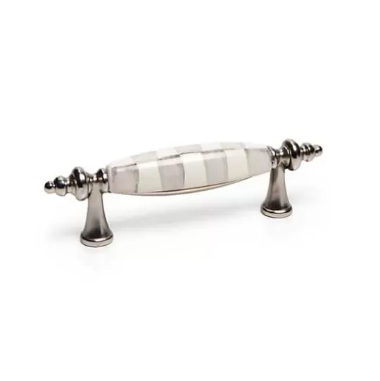 Discount MacKenzie-Childs Sterling Check Nickel Drawer Pull