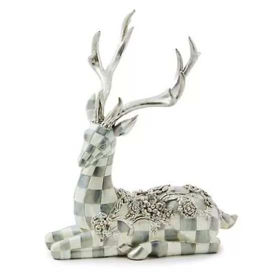 Online MacKenzie-Childs Sterling Check Resting Silver Garland Deer