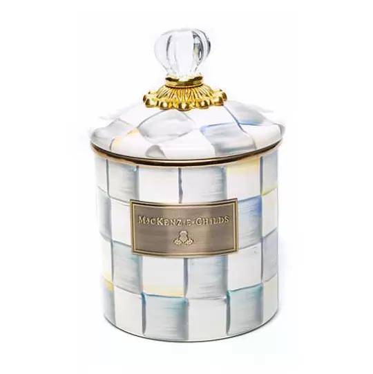 Outlet MacKenzie-Childs Sterling Check Small Canister