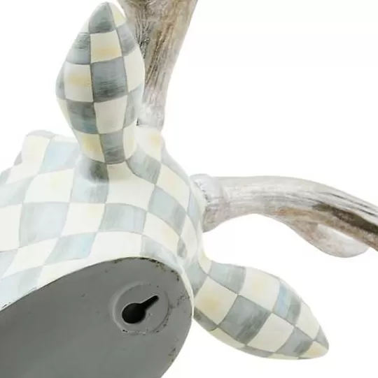 Sale MacKenzie-Childs Sterling Check Small Deer Head Wall Decor
