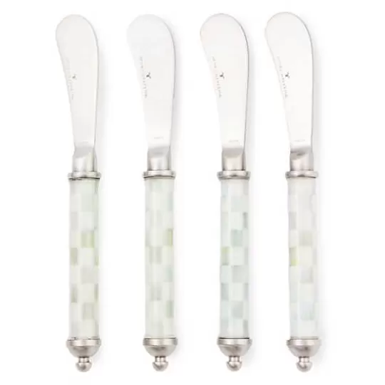 Best Sale MacKenzie-Childs Sterling Check Supper Club Spreaders Set