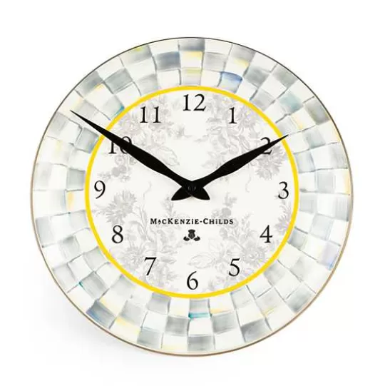 Flash Sale MacKenzie-Childs Sterling Check Wall Clock