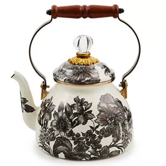 Online MacKenzie-Childs Sterling English Garden 2 Quart Tea Kettle