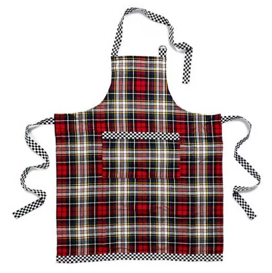 New MacKenzie-Childs Tartan Check Woven Apron