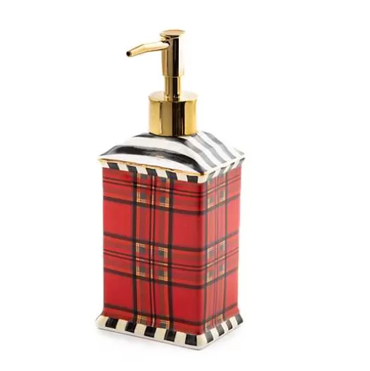 Clearance MacKenzie-Childs Tartan Red Soap Pump