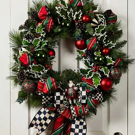 Best MacKenzie-Childs Tartastic Illuminated Wreath