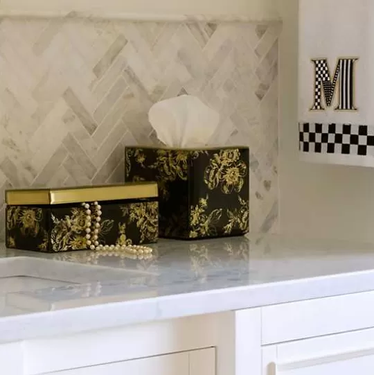 Best MacKenzie-Childs Twilight Toile Boutique Tissue Box Cover