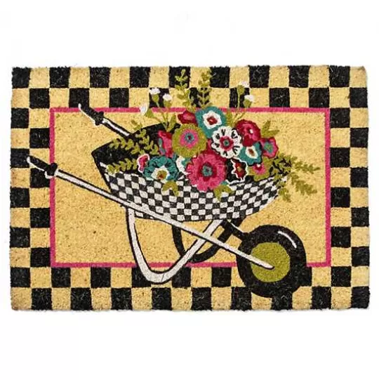 Best Sale MacKenzie-Childs Wheelbarrow Entrance Mat