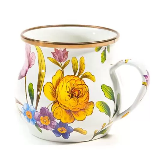 Cheap MacKenzie-Childs White Flower Market Mug