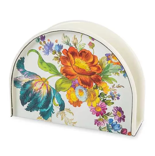 Sale MacKenzie-Childs White Flower Market Napkin Holder