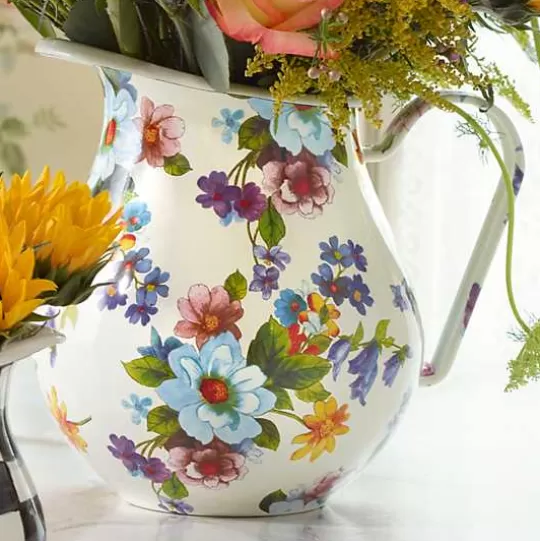 Store MacKenzie-Childs White Flower Market Pitcher