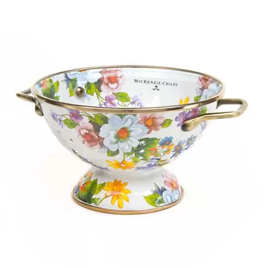 Flash Sale MacKenzie-Childs White Flower Market Small Colander