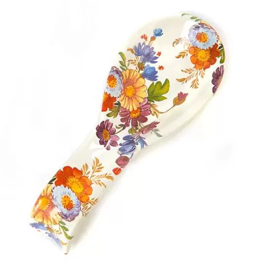 Store MacKenzie-Childs White Flower Market Spoon Rest