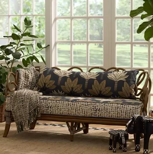 Fashion MacKenzie-Childs Wild Indoors Rattan Loveseat