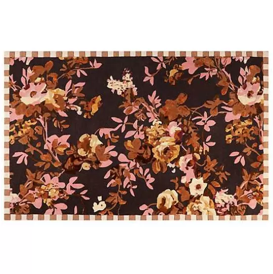 Hot MacKenzie-Childs Wild Rose Floral 5' x 8' Rug