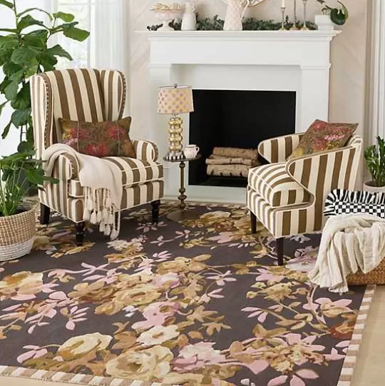 Shop MacKenzie-Childs Wild Rose Floral 8' x 10' Rug